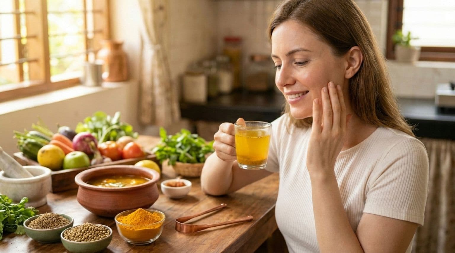 Ájurvéda a pleť: proč krása začíná trávením